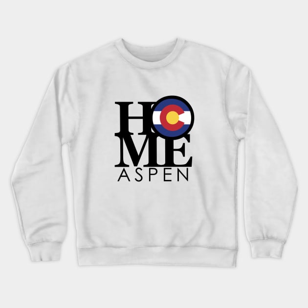 HOME Aspen Colorado Crewneck Sweatshirt by HomeBornLoveColorado